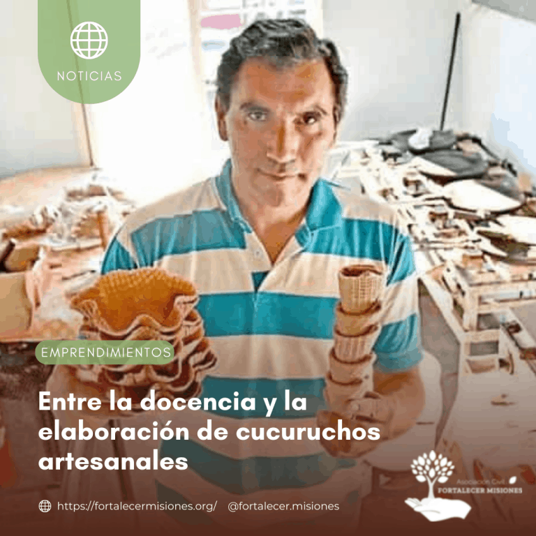 Entre la docencia y la elaboración de cucuruchos artesanales