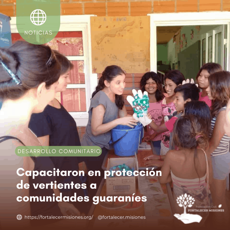 Capacitaron en protección de vertientes a comunidades guaraníes