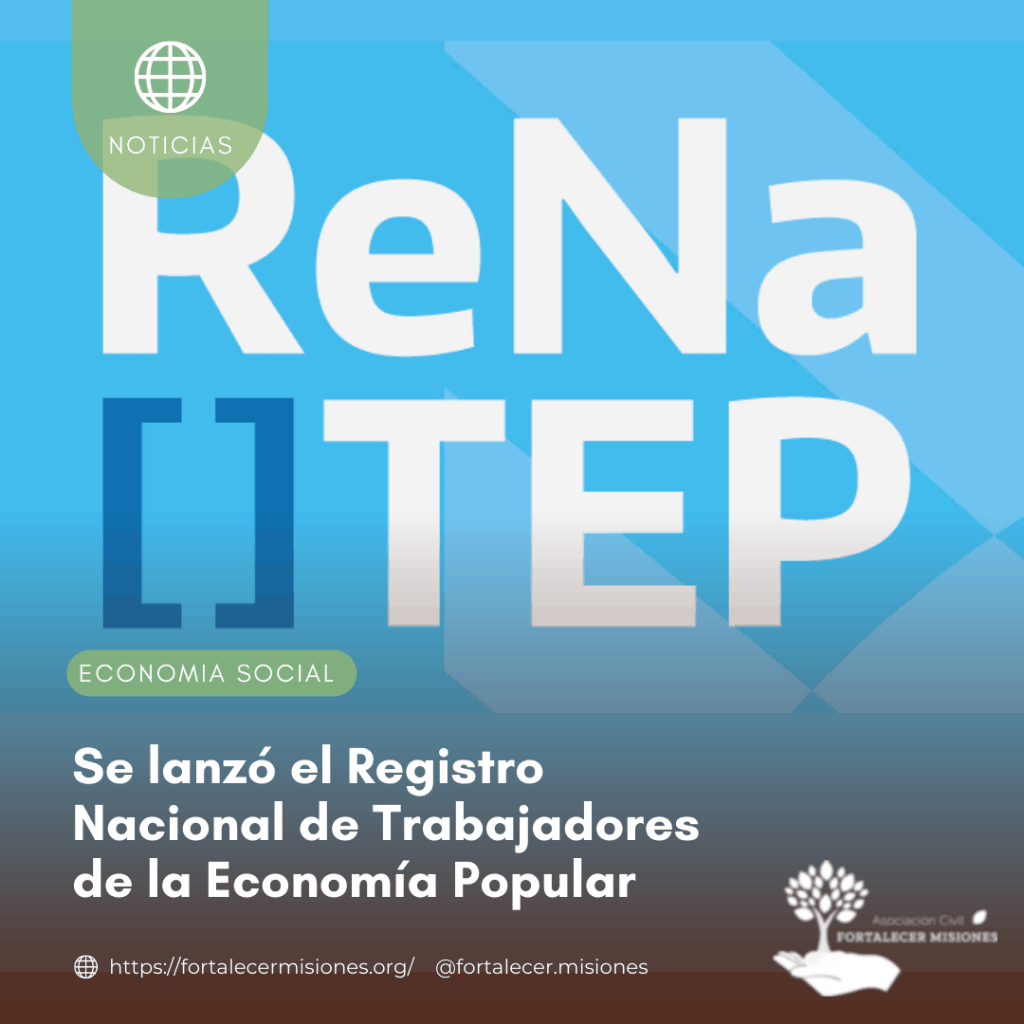 Registro Nacional de Trabajadores de la Economía Popular en evento oficial.