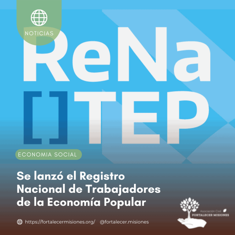 Se lanzó el Registro Nacional de Trabajadores de la Economía Popular