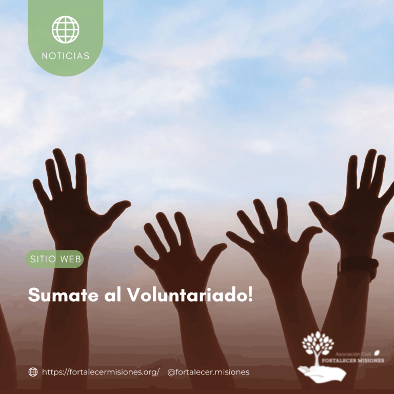 Sumate al Voluntariado!